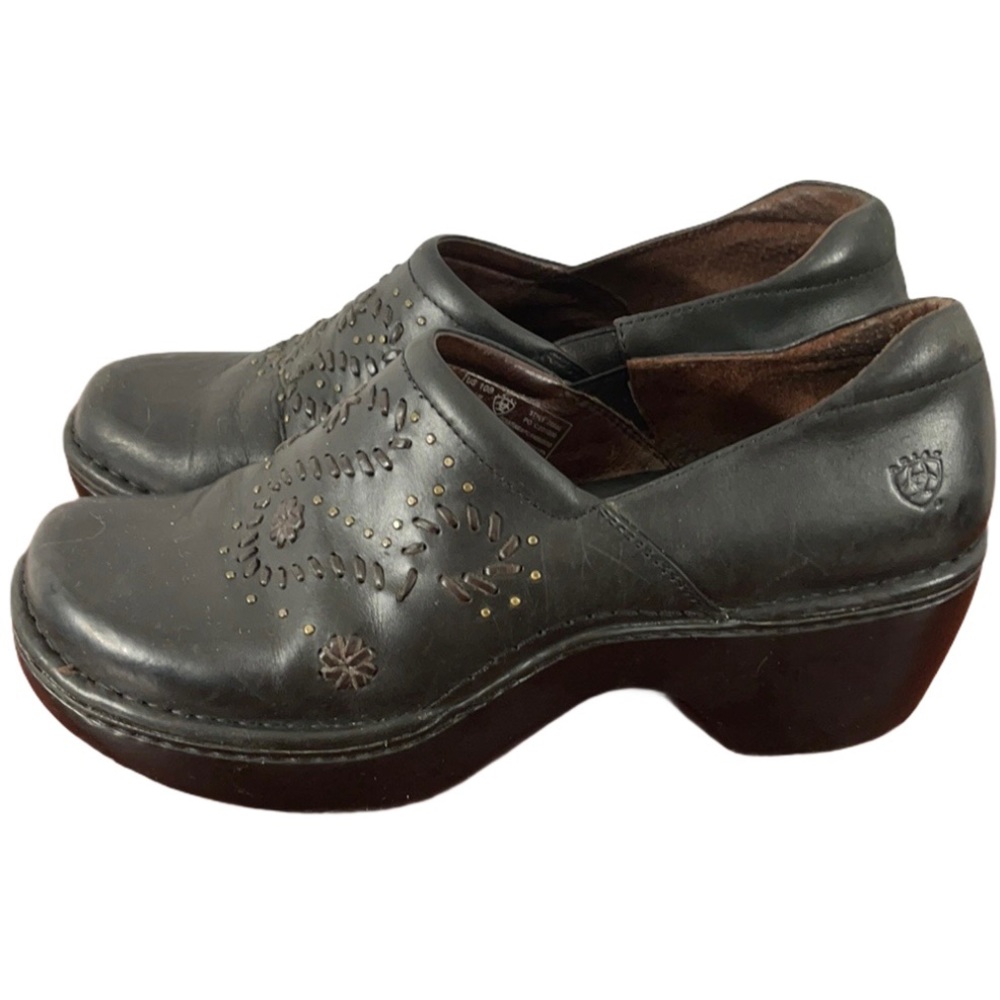 Ariat Black Leather Clogs